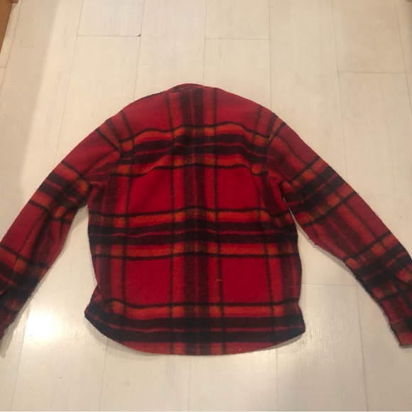 Timberland Wool Blend Flannel Plaid Overshirt - Picture 3 of 5